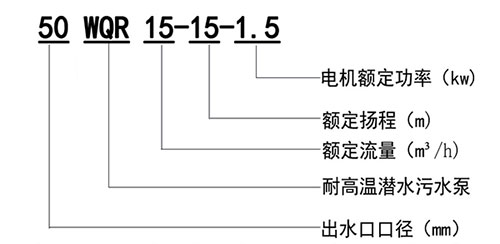 WQR耐高溫潛水好色网站在线观看型號意義